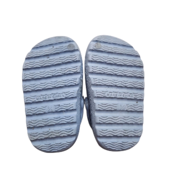 Okie‎ Dokie Blue Shark Kids Slip-On Slippers Boys Summer Toddler Slide Sandals - Picture 7 of 7